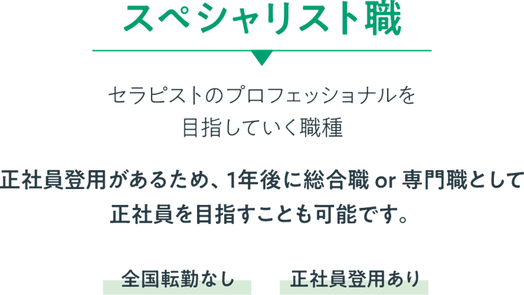 スペシャリスト職