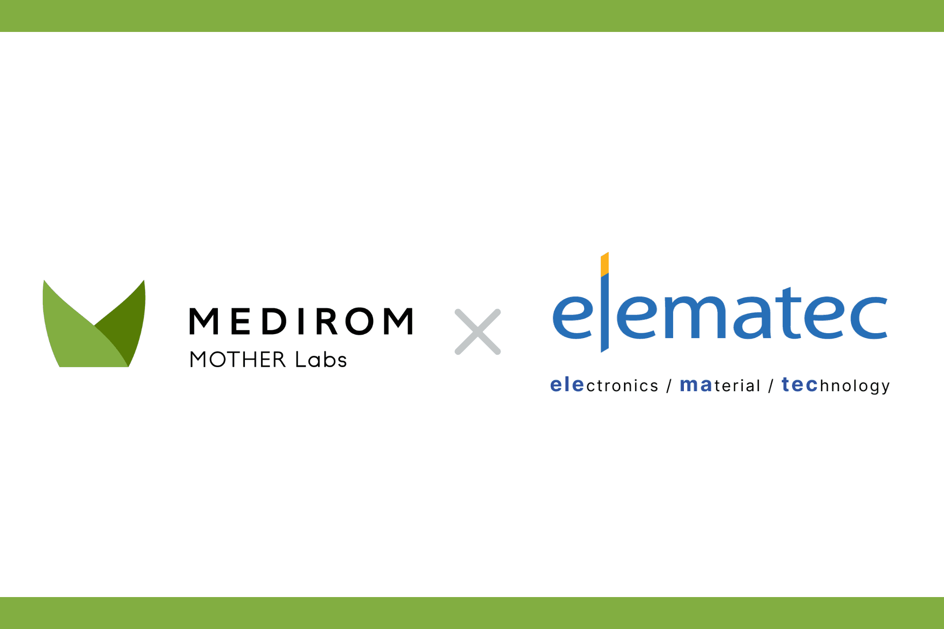 株式会社MEDIROM MOTHER Labs、豊田通商グループのエレマテック株式会社と資本業務提携 【シリーズAラウンド評価額90億】エレマテックがインベスターとして参画することで合意